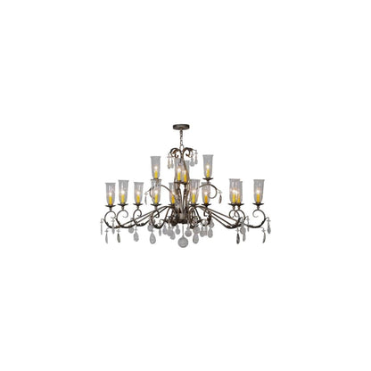 Long Windsor 14 Light 38" Wide Chandelier