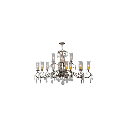 Long Windsor 14 Light 38" Wide Chandelier
