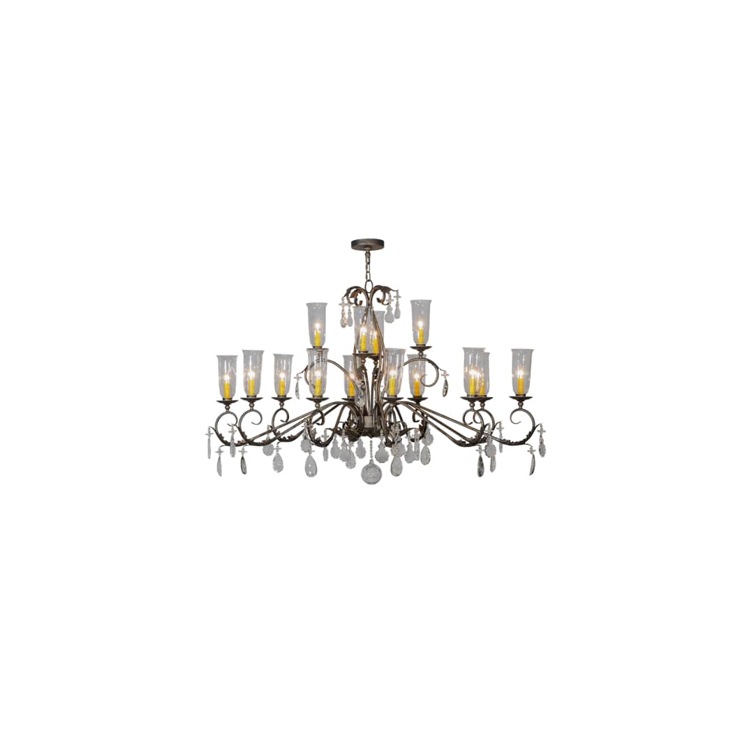 Long Windsor 14 Light 38" Wide Chandelier