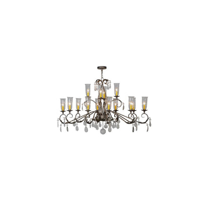 Long Windsor 14 Light 38" Wide Chandelier