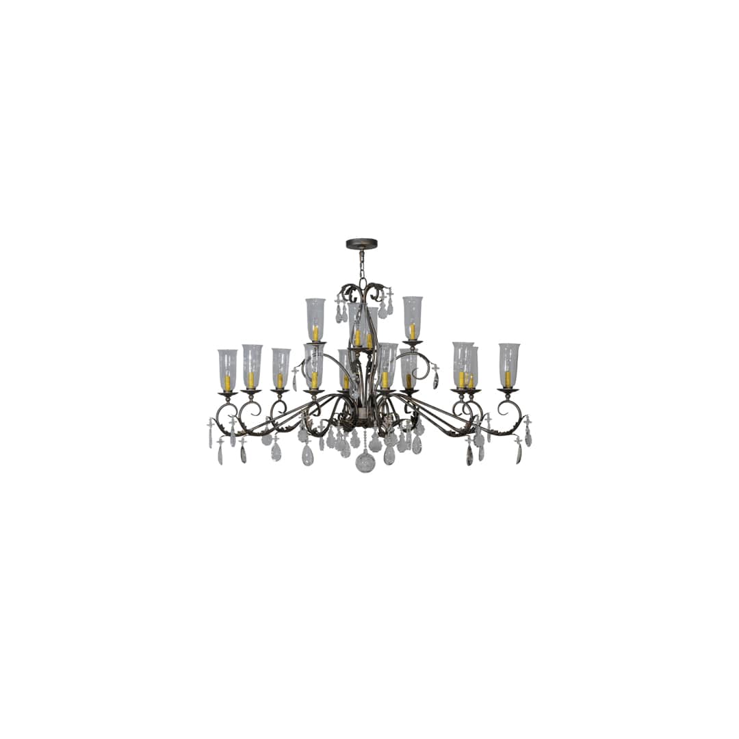 Long Windsor 14 Light 38" Wide Chandelier