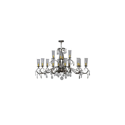 Long Windsor 14 Light 38" Wide Chandelier