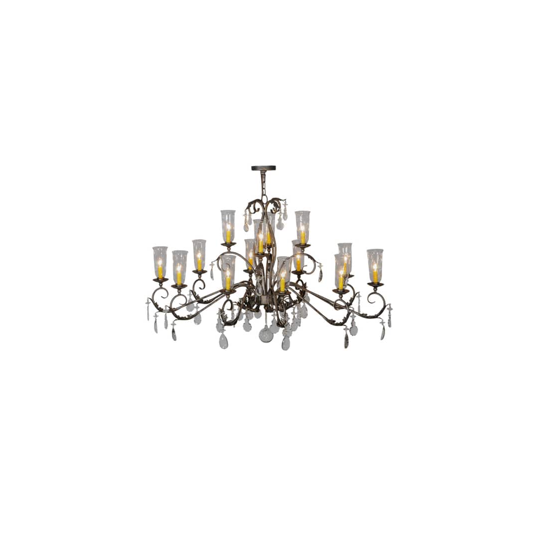 Long Windsor 14 Light 38" Wide Chandelier