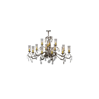 Long Windsor 14 Light 38" Wide Chandelier
