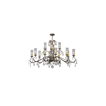 Long Windsor 14 Light 38" Wide Chandelier