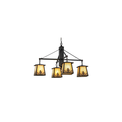 Mountain Pine 4 Light 38" Wide Chandelier