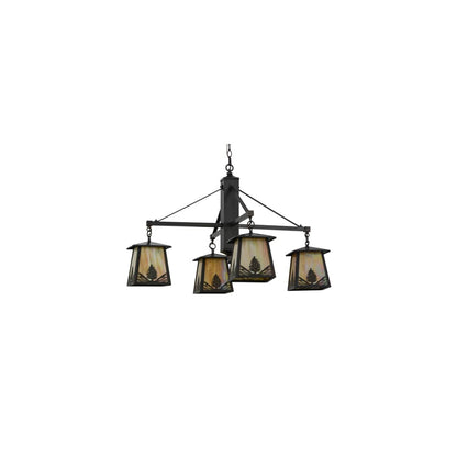 Mountain Pine 4 Light 38" Wide Chandelier