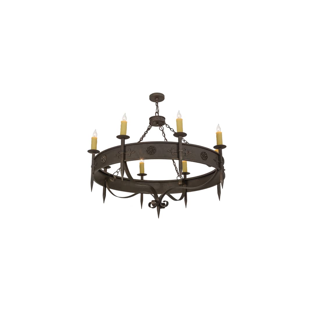 Calandra 8 Light 54" Wide Taper Candle Style Chandelier