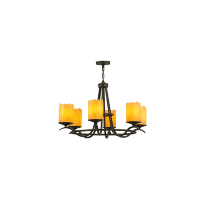 Octavia 6 Light 39" Wide Pillar Candle Ring Chandelier