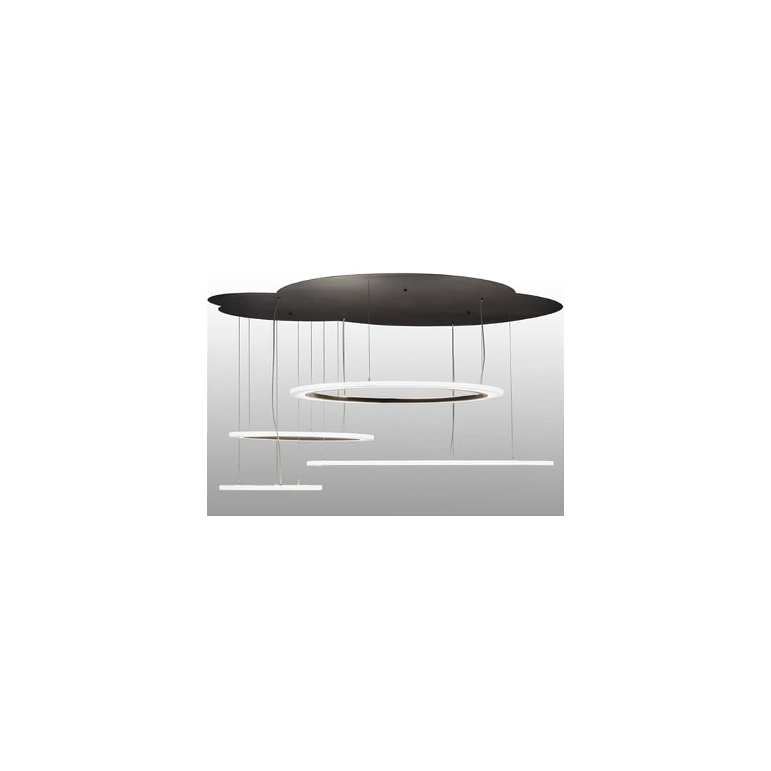 Anillo 84" Wide Abstract Multi Light Pendant