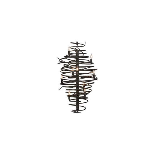 Cyclone 9 Light 21" Wide Taper Candle Style Chandelier