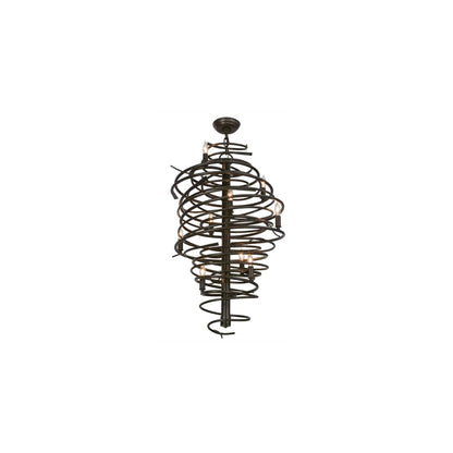Cyclone 9 Light 21" Wide Taper Candle Style Chandelier