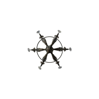 Antonia 6 Light 26" Wide Crystal Candle Style Chandelier