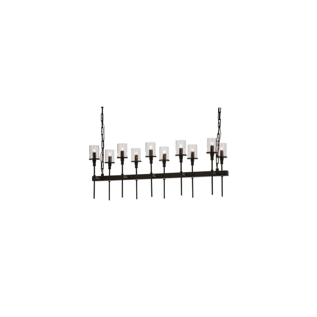Long Fantasy 10 Light 14" Wide Linear Chandelier