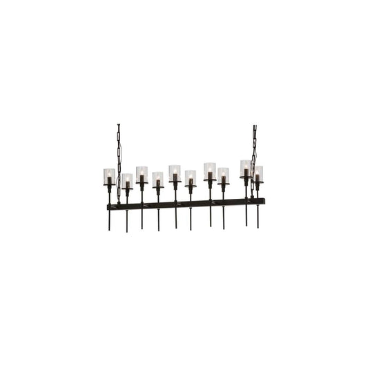 Long Fantasy 10 Light 14" Wide Linear Chandelier