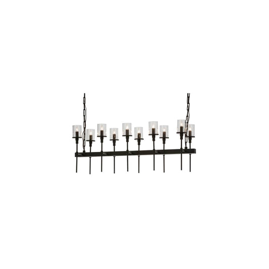 Long Fantasy 10 Light 14" Wide Linear Chandelier