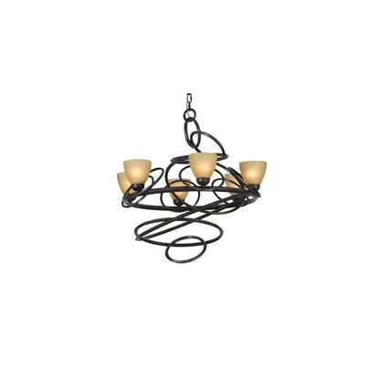 Anneau 6 Light 29" Wide Ring Chandelier