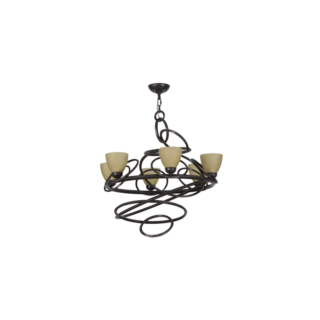 Anneau 6 Light 29" Wide Ring Chandelier