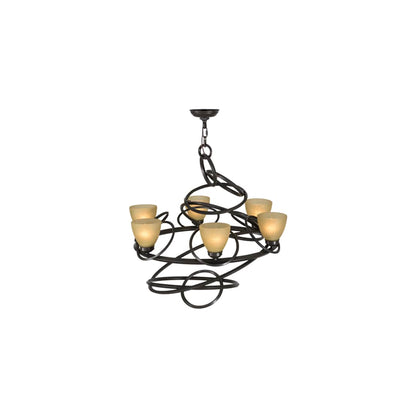 Anneau 6 Light 29" Wide Ring Chandelier