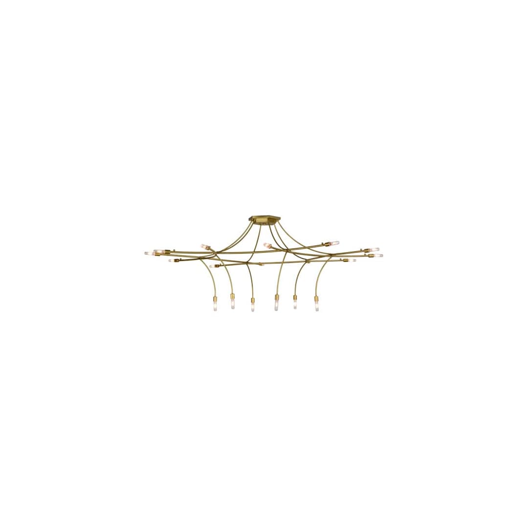 ISON 18 Light 84" Wide Taper Candle Ring Chandelier