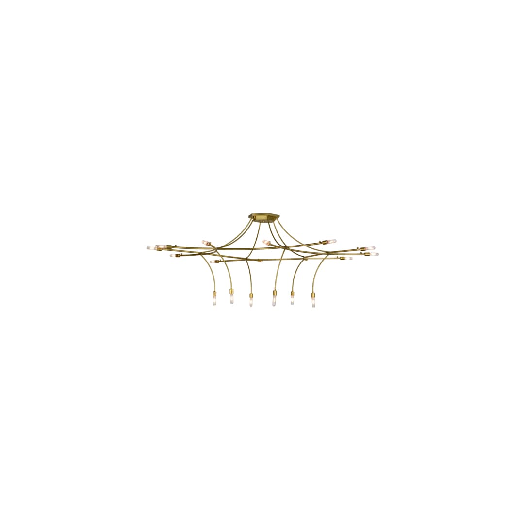 ISON 18 Light 84" Wide Taper Candle Ring Chandelier