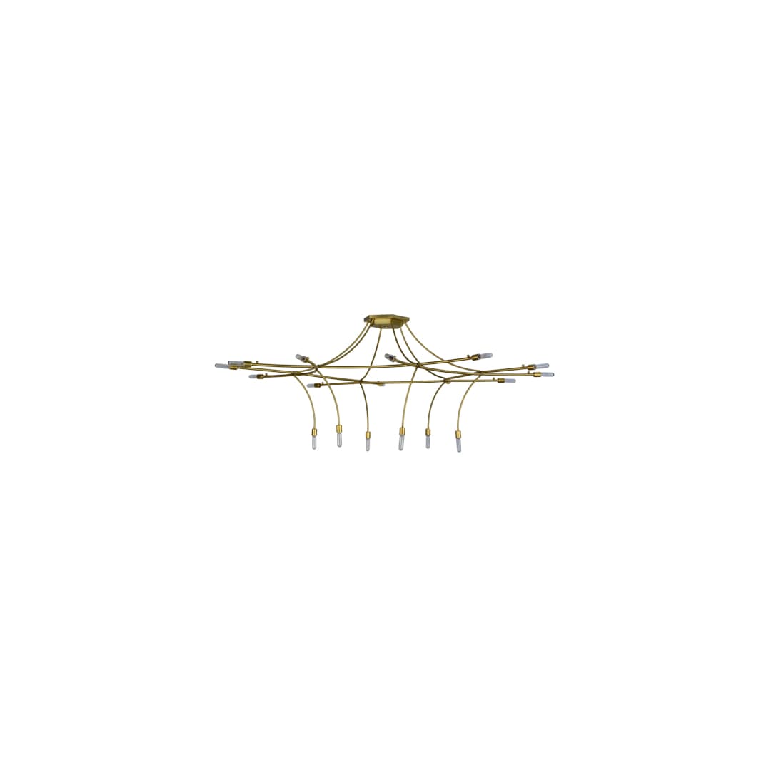 ISON 18 Light 84" Wide Taper Candle Ring Chandelier