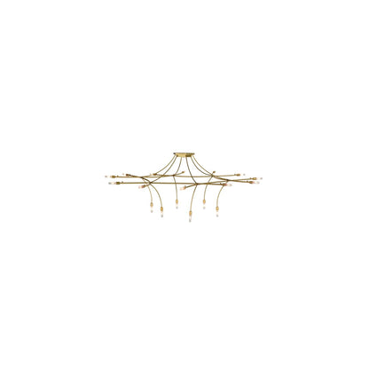 ISON 18 Light 84" Wide Taper Candle Ring Chandelier
