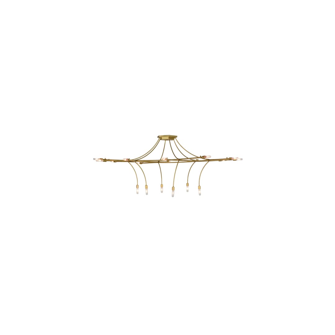 ISON 18 Light 84" Wide Taper Candle Ring Chandelier