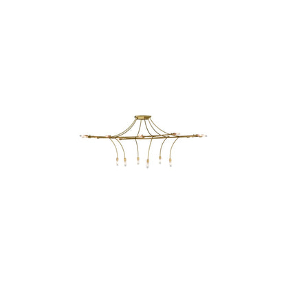 ISON 18 Light 84" Wide Taper Candle Ring Chandelier