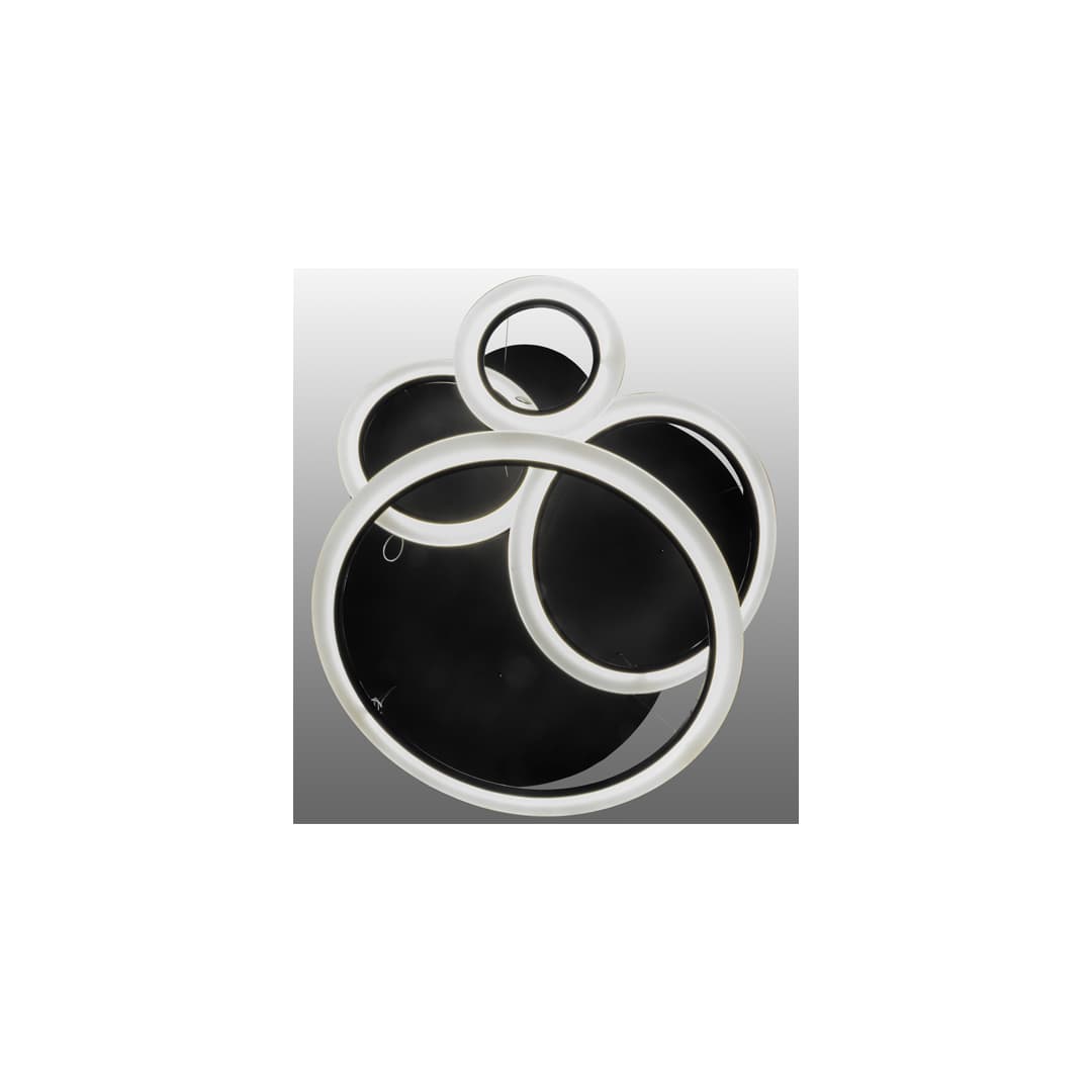 Anillo Tilt 84" Wide Abstract Multi Light Pendant