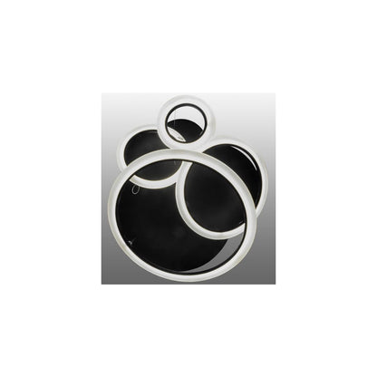 Anillo Tilt 84" Wide Abstract Multi Light Pendant