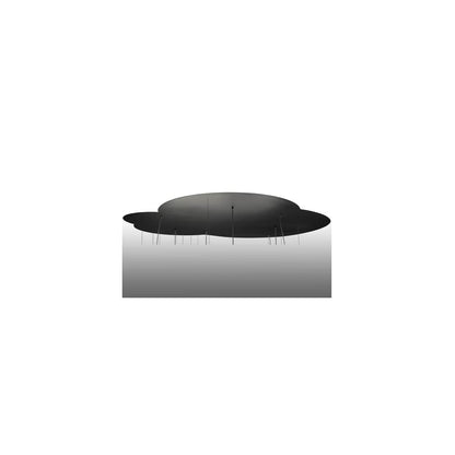 Anillo Tilt 84" Wide Abstract Multi Light Pendant