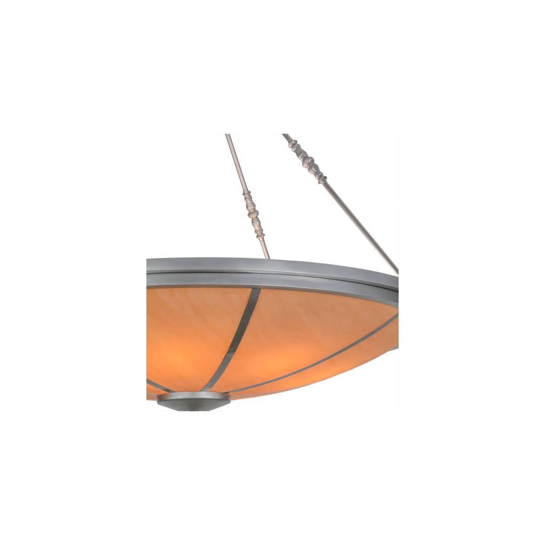 Commerce 8 Light 48" Wide Semi-Flush Bowl Ceiling Fixture - Nickel Finish