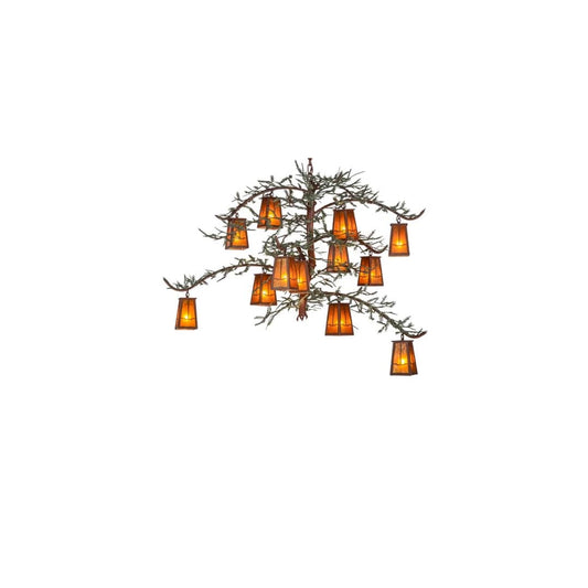 Pine Branch Valley View 12 Light 52" Wide Chandelier