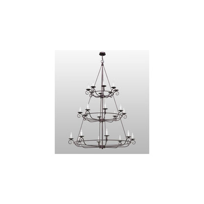 Estrella 24 Light 60" Wide Taper Candle Style Chandelier