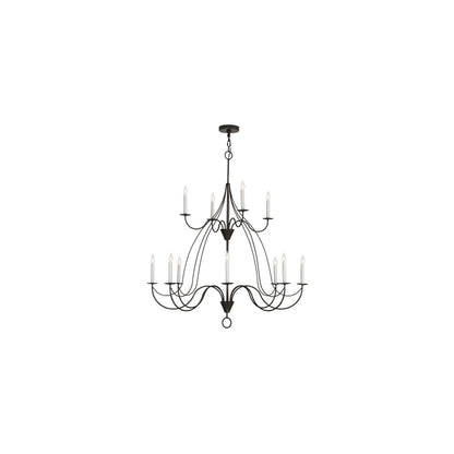 Polonaise 12 Light 48" Wide Taper Candle Style Chandelier