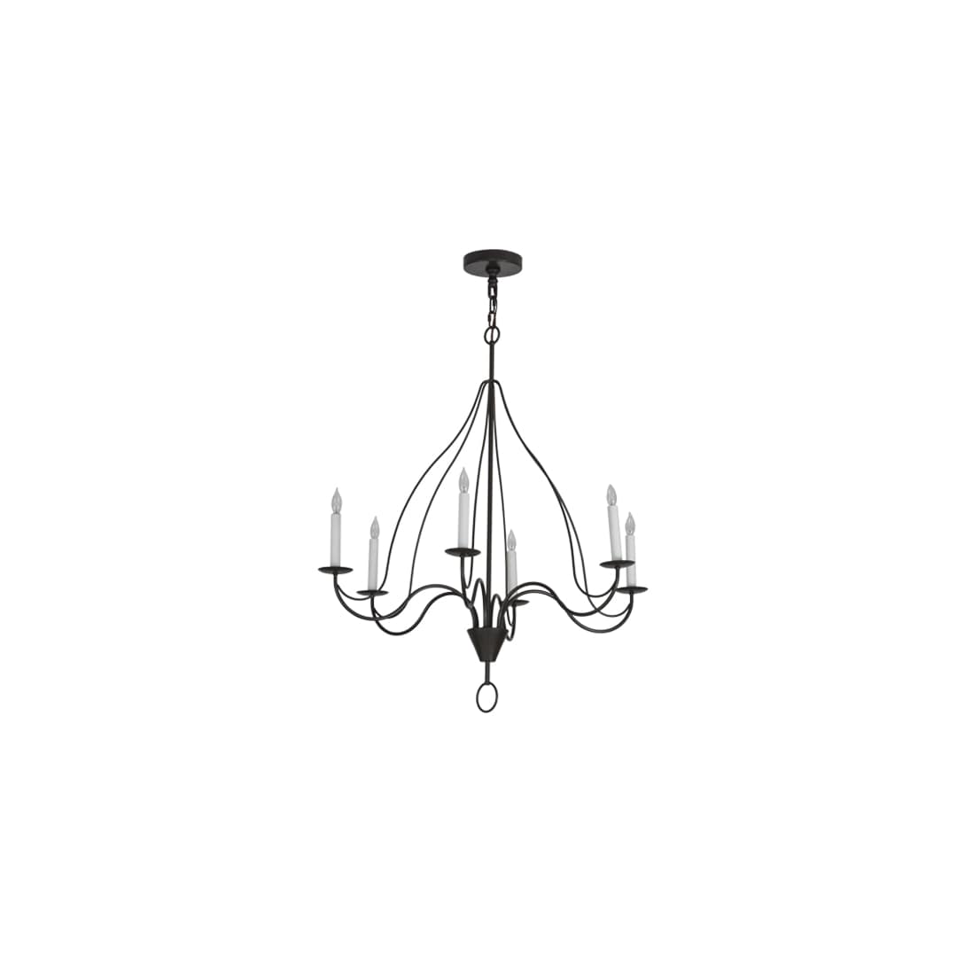 Polonaise 6 Light 36" Wide Taper Candle Style Chandelier