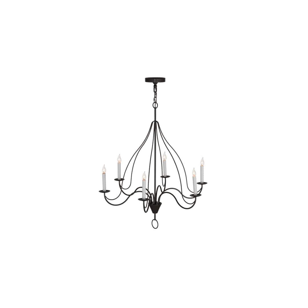Polonaise 6 Light 36" Wide Taper Candle Style Chandelier