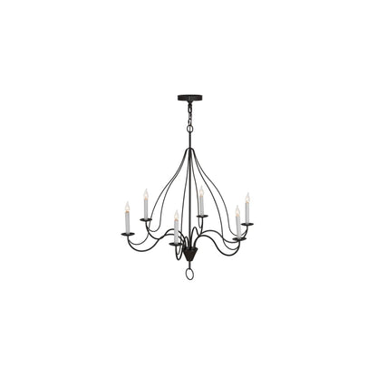 Polonaise 6 Light 36" Wide Taper Candle Style Chandelier