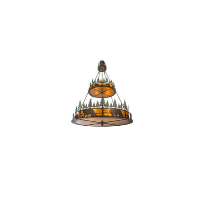Bear in the Woods 12 Light 72" Wide Pendant
