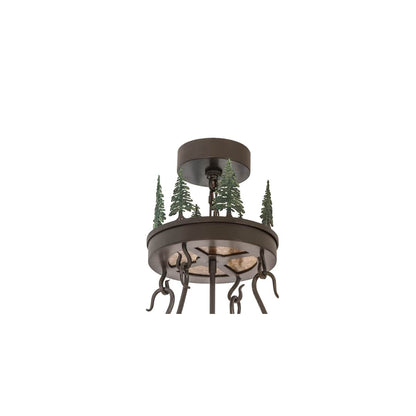 Bear in the Woods 12 Light 72" Wide Pendant