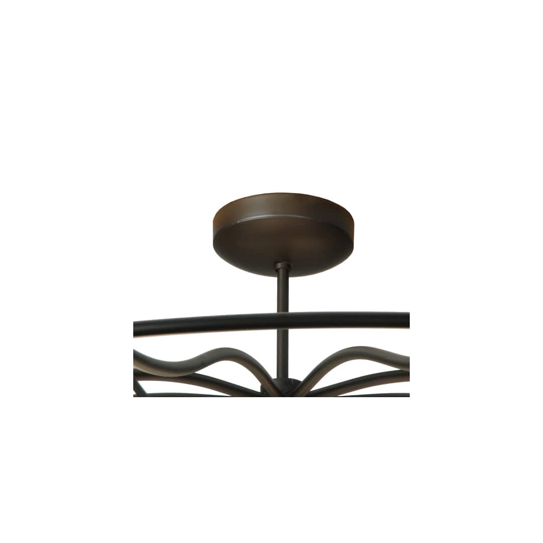 Aspen 4 Light 53" Wide Semi-Flush Drum Ceiling Fixture
