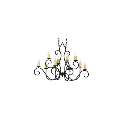 Clifton 10 Light 26" Wide Taper Candle Style Chandelier