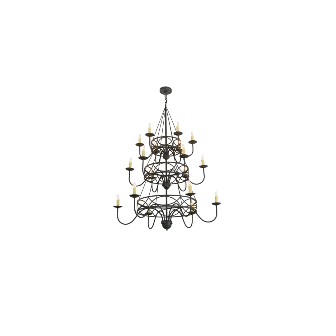 Polonella 18 Light 48" Wide Taper Candle Style Chandelier