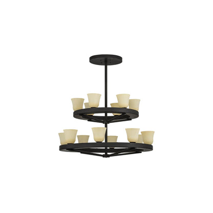 Loxley Piedmont 14 Light 57" Wide Ring Chandelier