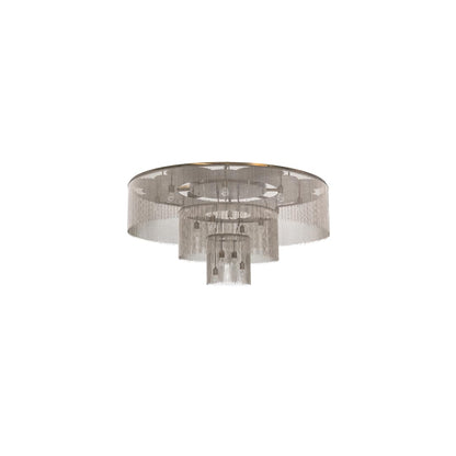 Niagara 16 Light 72" Wide Flush Mount Ceiling Fixture - Antique Copper / Nickel Finish