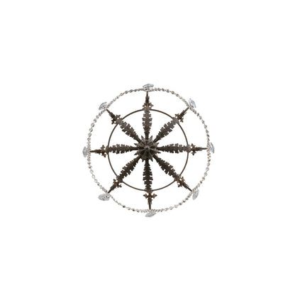 Antonia 8 Light 38" Wide Crystal Candle Style Chandelier