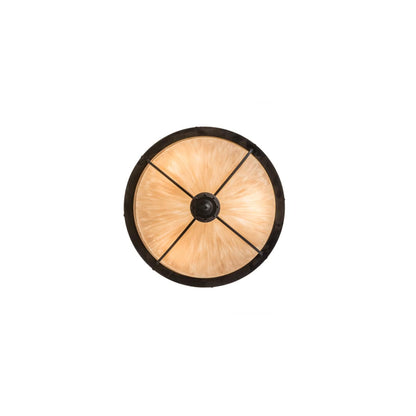 Freya 3 Light 24" Wide Semi-Flush Bowl Ceiling Fixture - Costello Black Finish