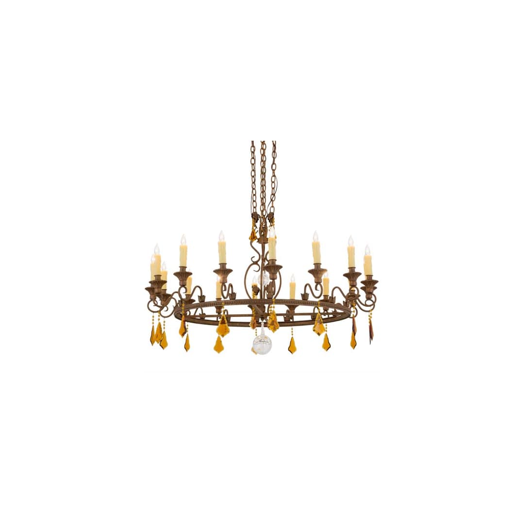 Peak 16 Light 48" Wide Taper Candle Style Chandelier