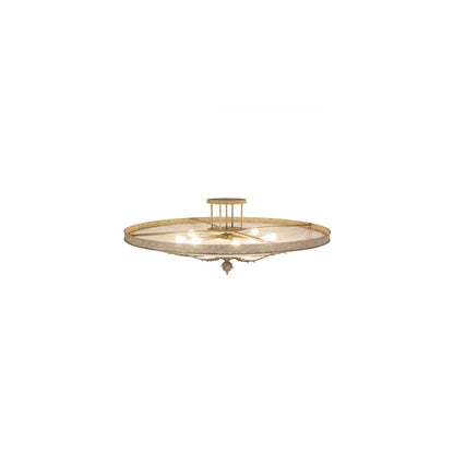 Hoja 8 Light 60" Wide Semi-Flush Bowl Ceiling Fixture